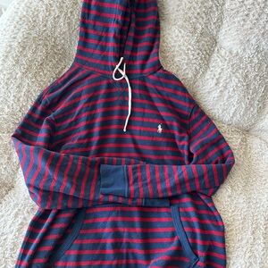 Striped Hoodie with Logo